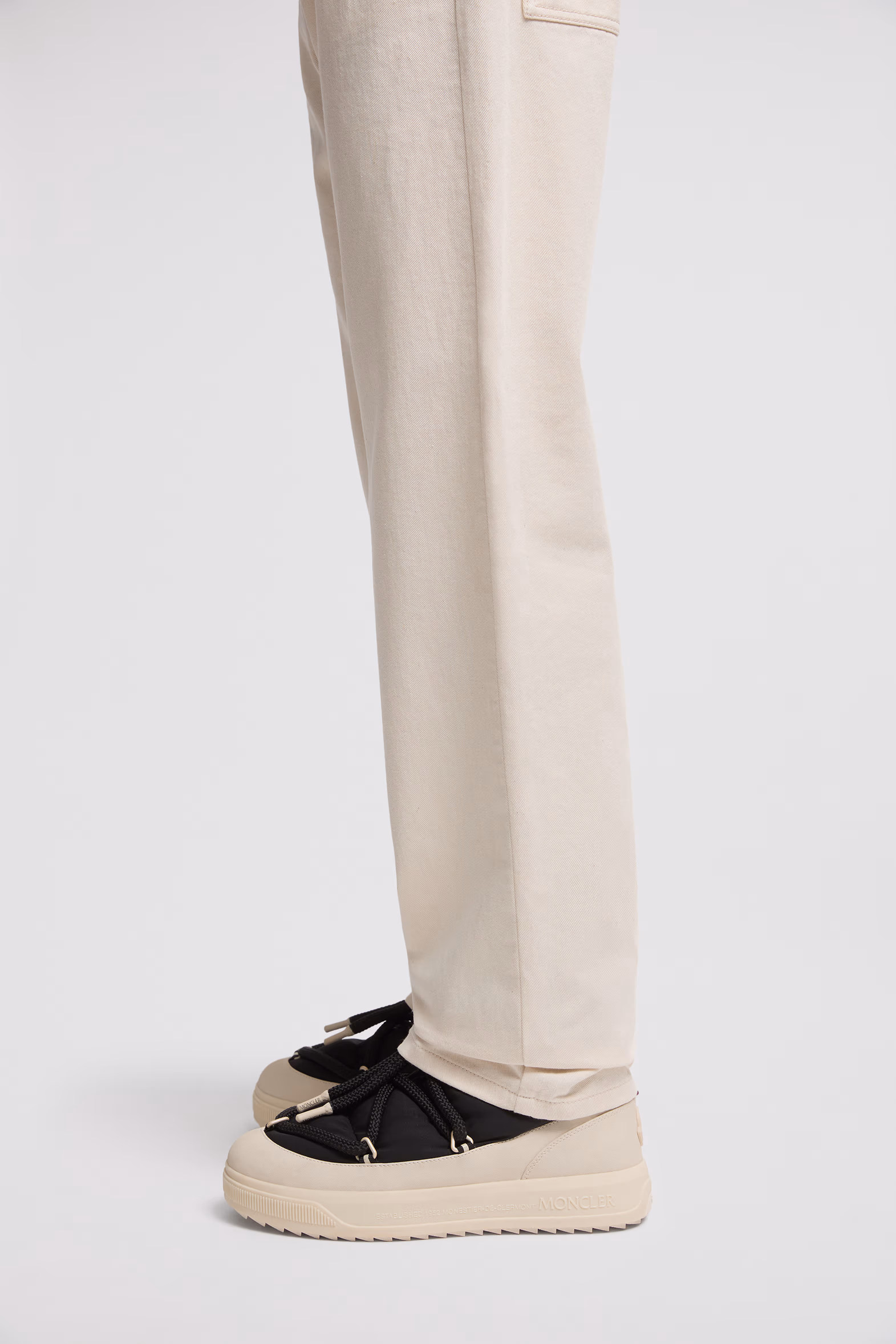 Straight Leg Jeans Men White Ivory Moncler 4